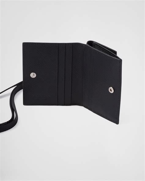 Black Saffiano Leather Card Holder 